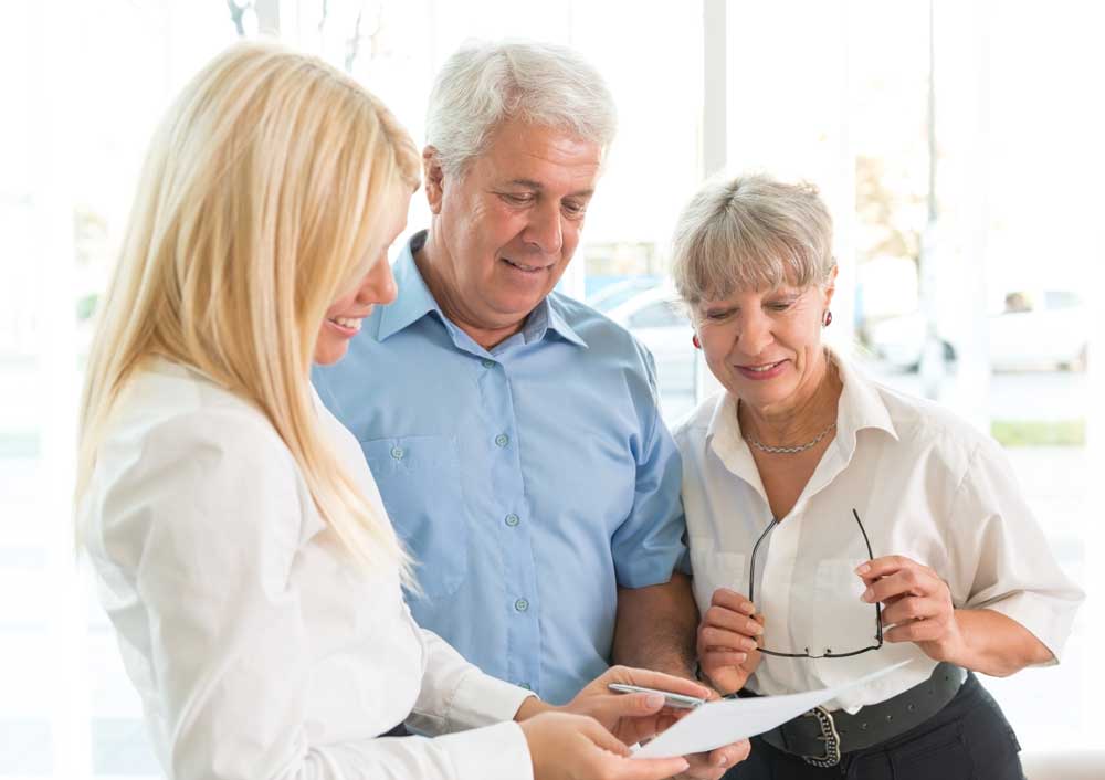 Couple with Insurance Agent